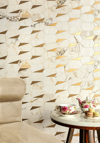 Luxuria Oro Polished Rame Deco 10x14