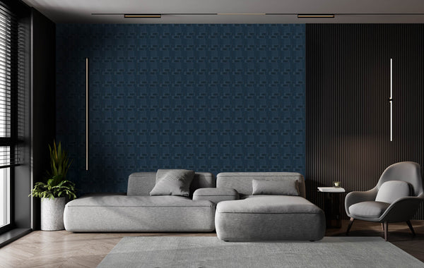 Nouveau Navy Artdeco 2x6