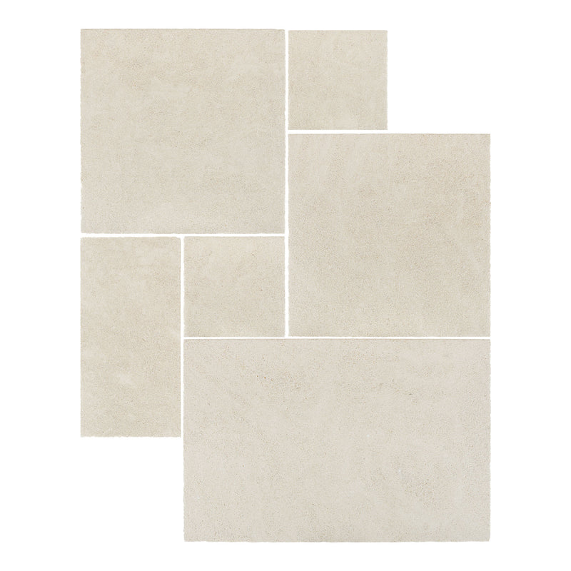 Marmi Antiqua Chateau Crema Blend Ashler Pattern