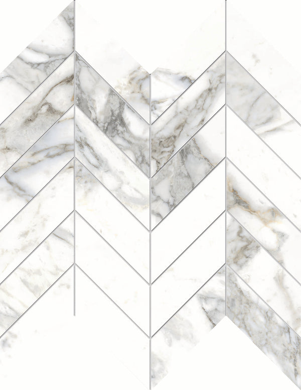Castelvetra Luna Matte Chevron Mosaic