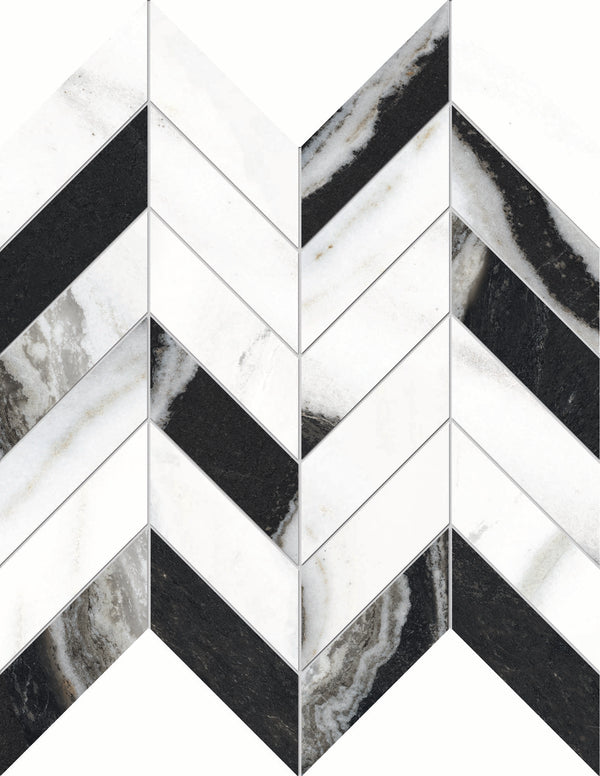 Castelvetra Stella Matte Chevron Mosaic