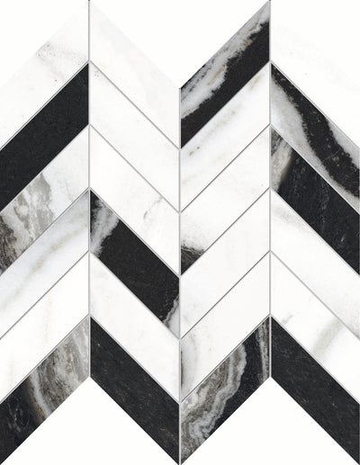 Castelvetra Stella Matte Chevron Mosaic
