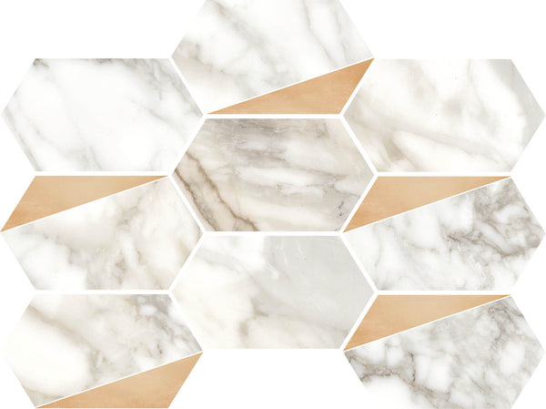 Luxuria Grigio Polished Rame Deco 10x14