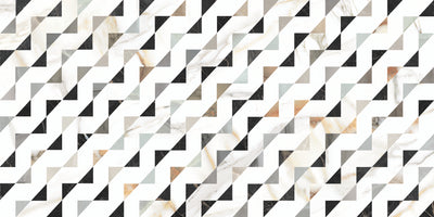 Luxuria Grigio Polished Trilusso Deco 24x47