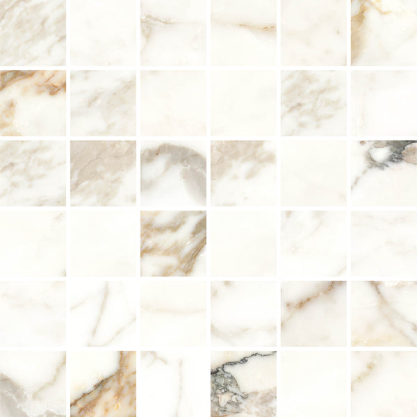 Luxuria Oro Satin Mosaic 2x2